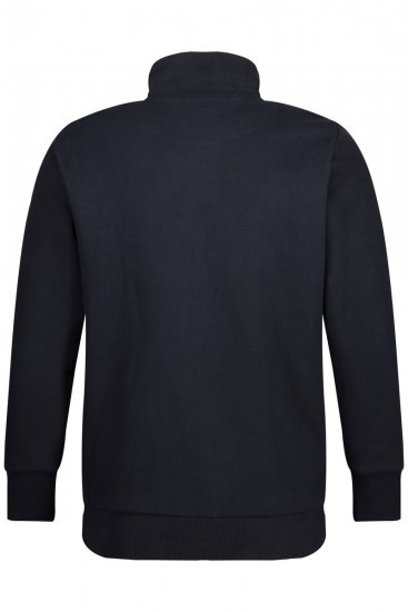 Jay-Pi 804180 Sweatvest met opstaande kraag Donkerblauw - Sweaters & hoodies - Sweaters & Hoodies Grote Maten Heren