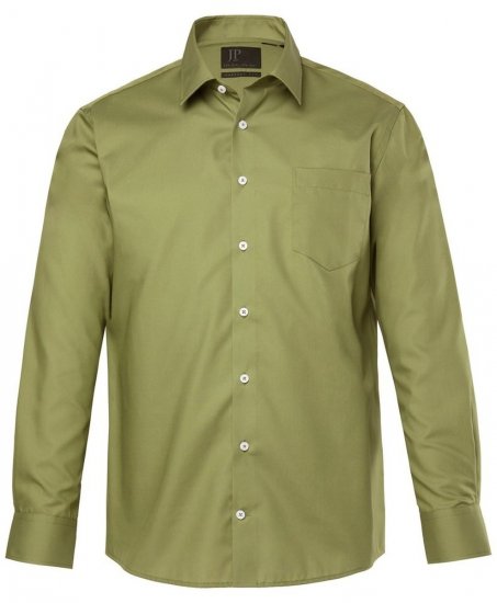 JP1880 Shirt Business Long Sleeve Green - Overhemden - Overhemden Grote Maten Heren