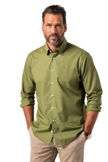 JP1880 Shirt Business Long Sleeve Green - Overhemden - Overhemden Grote Maten Heren