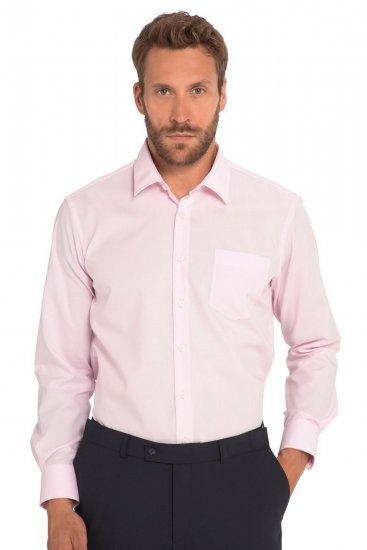 JP1880 Shirt Business Long Sleeve Pink - Overhemden - Overhemden Grote Maten Heren