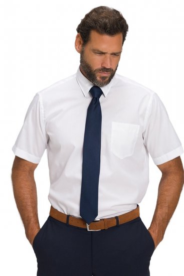 JP1880 804891 Overhemd met korte mouwen Wit TALL - TALL overhemden - TALL overhemden met extra lengte