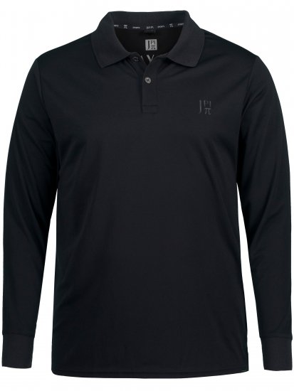 JP1880 Jay-Pi QuickDry Long Sleeve Golf Polo Shirt Black - Sportkleding & outdoor - Grote Maten Sportkleding Heren