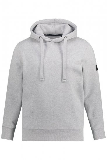 JAY-PI Hoodie with Soft Brushed Interior Grey - Sweaters & hoodies - Sweaters & Hoodies Grote Maten Heren