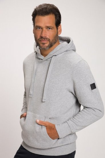 JAY-PI Hoodie with Soft Brushed Interior Grey - Sweaters & hoodies - Sweaters & Hoodies Grote Maten Heren