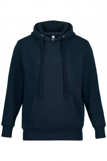 JAY-PI Hoodie with Soft Brushed Interior Navy - Sweaters & hoodies - Sweaters & Hoodies Grote Maten Heren