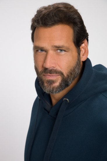 JAY-PI Hoodie with Soft Brushed Interior Navy - Sweaters & hoodies - Sweaters & Hoodies Grote Maten Heren
