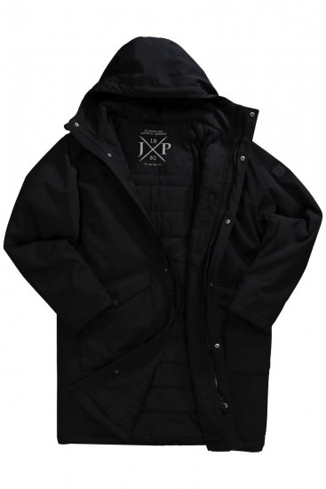 JP1880 Parka Warm Sleeves with Windcuffs Black - Jassen - Grote Maten Herenjassen
