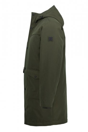 JP1880 808794 Lang parka Olijfgroen - Jassen - Grote Maten Herenjassen