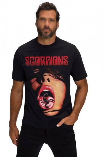 JP1880 Scorpions Graphic Comfort Fit Band T-Shirt Black - T-shirts - Grote Maten T-shirts Heren