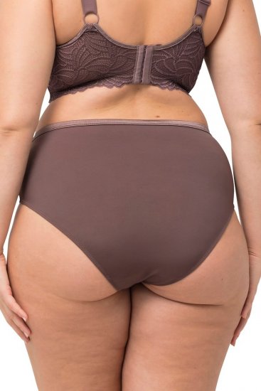 Ulla Popken 811602 Slips met kant Bruin - Slips - 