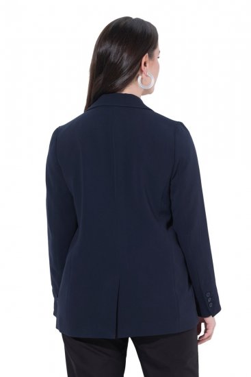 Ulla Popken 811944 Klassieke blazer Donkerblauw - Blazers - Blazers in grote maten voor dames
