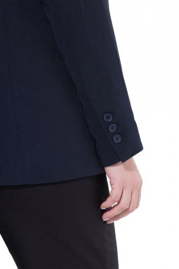Ulla Popken 811944 Klassieke blazer Donkerblauw - Blazers - Blazers in grote maten voor dames