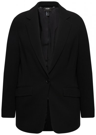 Ulla Popken 811944 Klassieke blazer Zwart - Blazers - Blazers in grote maten voor dames