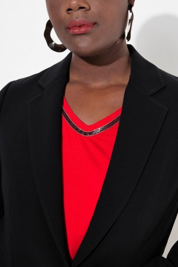 Ulla Popken 811944 Klassieke blazer Zwart - Blazers - Blazers in grote maten voor dames