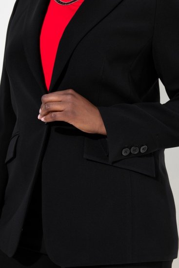 Ulla Popken 811944 Klassieke blazer Zwart - Blazers - Blazers in grote maten voor dames
