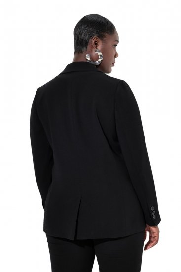 Ulla Popken 811944 Klassieke blazer Zwart - Blazers - Blazers in grote maten voor dames