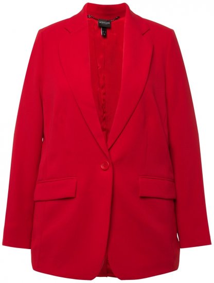 Ulla Popken 811944 Klassieke blazer Rood - Blazers - Blazers in grote maten voor dames