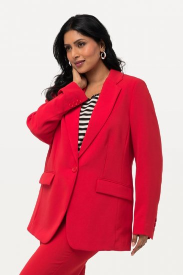 Ulla Popken 811944 Klassieke blazer Rood - Blazers - Blazers in grote maten voor dames