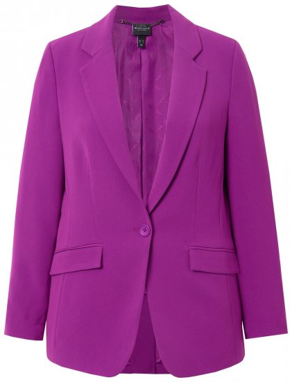 Ulla Popken 811944 Klassieke blazer Pruim - Blazers - Blazers in grote maten voor dames
