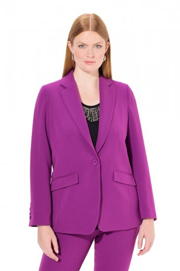 Ulla Popken 811944 Klassieke blazer Pruim - Blazers - Blazers in grote maten voor dames
