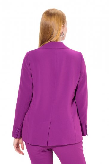 Ulla Popken 811944 Klassieke blazer Pruim - Blazers - Blazers in grote maten voor dames