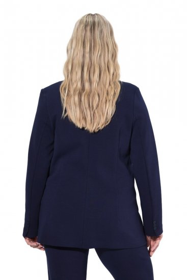 Ulla Popken 812754 Jersey blazer van punto di roma Donkerblauw - Blazers - Blazers in grote maten voor dames