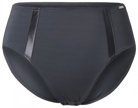 Ulla Popken 815268 Gestreepte slips Antraciet - Slips - 