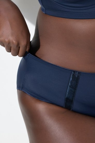 Ulla Popken 815268 Gestreepte slips Donkerblauw - Slips - 