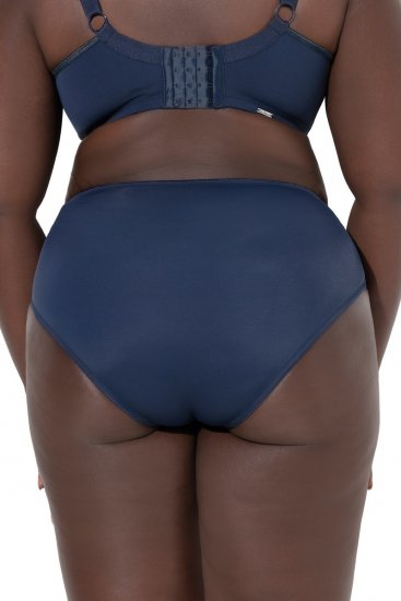Ulla Popken 815268 Gestreepte slips Donkerblauw - Slips - 