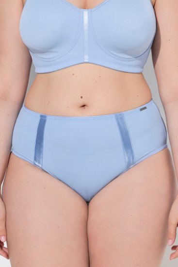 Ulla Popken 815268 Gestreepte slips Lichtblauw - Slips - 