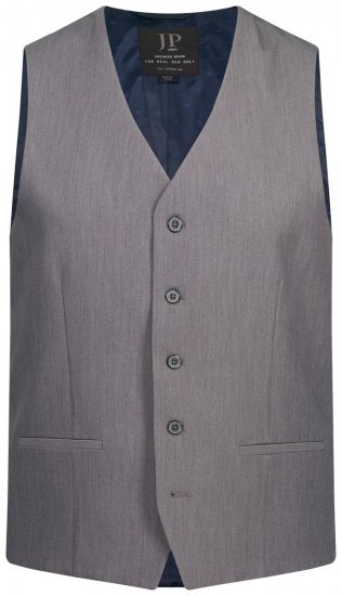 JP1880 Keos Flexnamic Kostuumgilet Staalgrijs - Pakken - Grote Maten Kostuum Heren