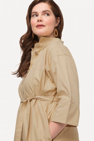 Ulla Popken 816283 Blousejurk Lichtgroen - Kleedjes - Jurken in alle maten