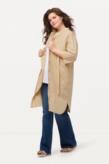 Ulla Popken 816283 Blousejurk Lichtgroen - Kleedjes - Jurken in alle maten