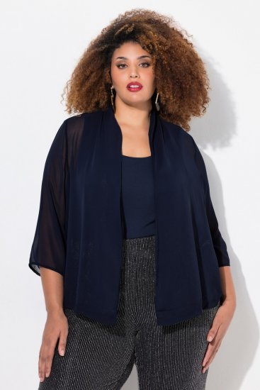 Ulla Popken 817211 Jasje Donkerblauw - Jassen - Damesjassen in grote maten