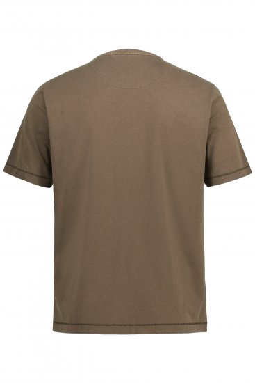 JP1880 Comfortable Fit Vintage Look T-Shirt Light Brown - T-shirts - Grote Maten T-shirts Heren
