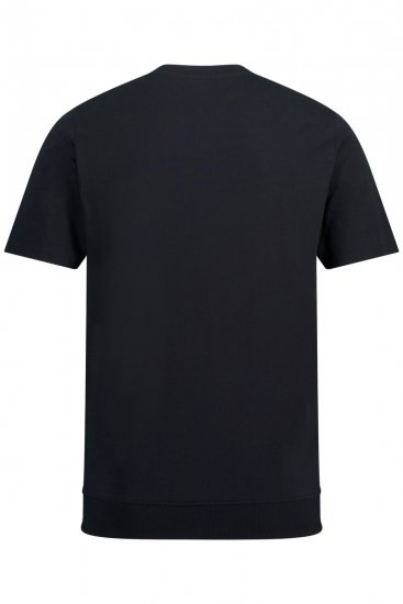 JP1880 818628 Henley T-shirt met buikpasvorm Zwart - T-shirts - Grote Maten T-shirts Heren