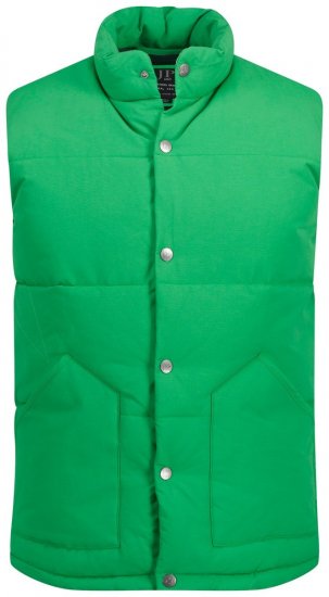 JP1880 818980 Bodywarmer gewatteerd van katoenmix Lichtgroen - Jassen - Grote Maten Herenjassen
