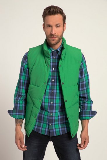 JP1880 818980 Bodywarmer gewatteerd van katoenmix Lichtgroen - Jassen - Grote Maten Herenjassen