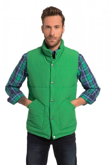 JP1880 818980 Bodywarmer gewatteerd van katoenmix Lichtgroen - Jassen - Grote Maten Herenjassen