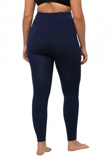 Ulla Popken 819652 Thermo panty legging Donkerblauw - Panty's & sokken - 