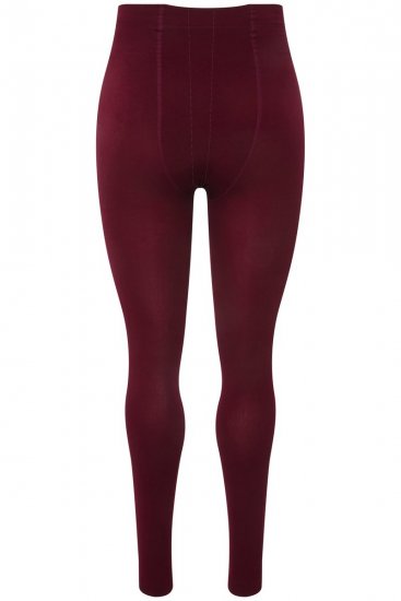 Ulla Popken 819652 Thermo panty legging Wijnrood - Panty's & sokken - 