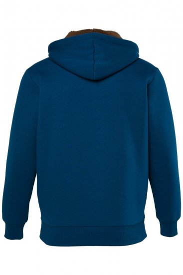 JP1880 820464 Hoodie jack met teddyvoering Inktblauw TALL - TALL sweatshirts - TALL sweatshirts en hoodies