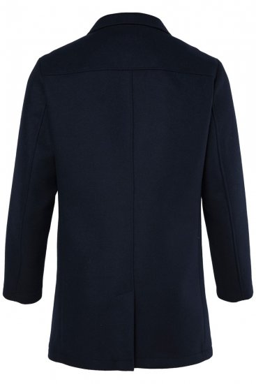 JP1880 821066 Gewatteerd Wollen mantel Marineblauw - Jassen - Grote Maten Herenjassen