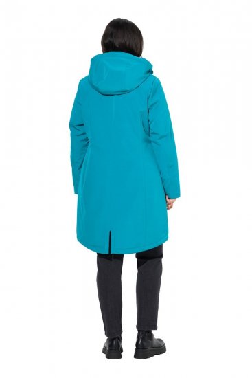 Ulla Popken 821495 Functionele jas Turquoise - Jassen - Jassen in grote maten