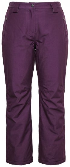 Ulla Popken 822018 Waterdichte functionele broek met fleecevoering Pruim - Regenkleding - 