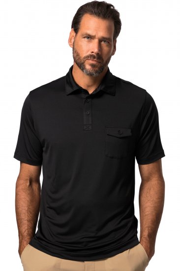 JP1880 Jay-Pi Flexnamic QuickDry Piqué Golf Polo Shirt Black - Sportkleding & outdoor - Grote Maten Sportkleding Heren