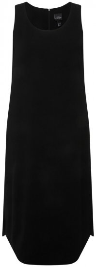 Ulla Popken 823276 Mouwloze jurk Zwart - Maxi jurken - Maxi jurken in grote maten