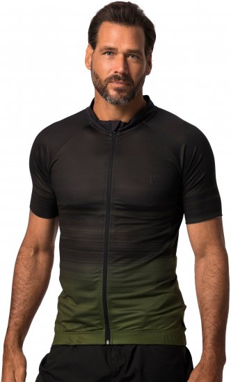 JP1880 Jay-Pi Flexnamic QuickDry Cycling Jersey Black - Sportkleding & outdoor - Grote Maten Sportkleding Heren