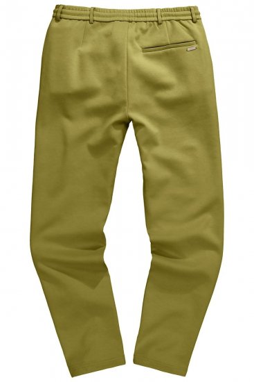 JP1880 New York Flexnamic Jersey broek met elastische tailleband Groen - Pakken - Grote Maten Kostuum Heren
