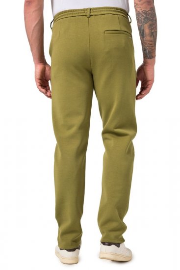 JP1880 New York Flexnamic Jersey broek met elastische tailleband Groen - Pakken - Grote Maten Kostuum Heren